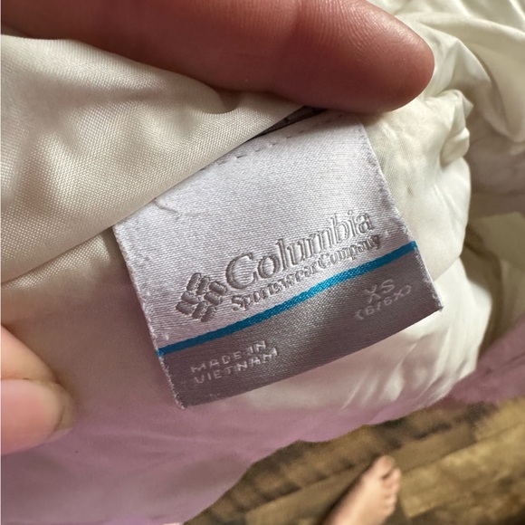 Columbia Kids Two-Tone Hooded Puffer Jacket - Pink & Cream - Picture 7 of 7